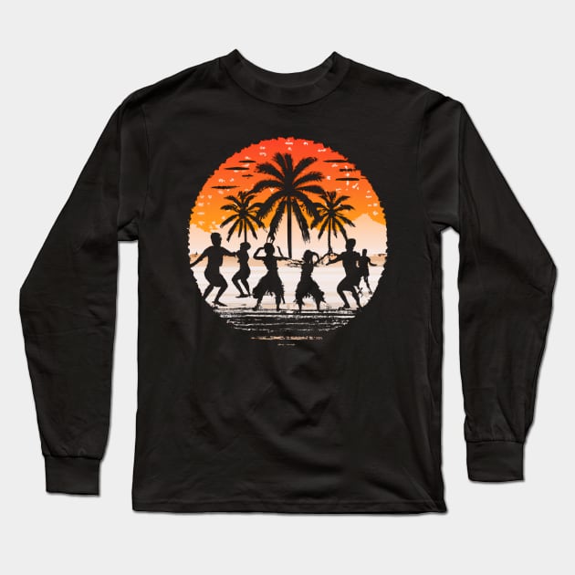 Traditional Hula Dance Long Sleeve T-Shirt by soulfulprintss8